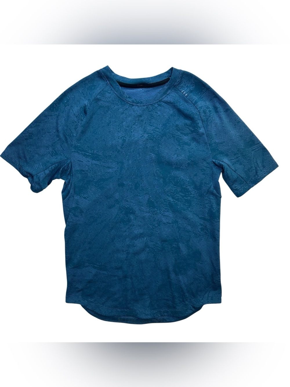 Lululemon Men’s Small Metal Vent Tech Shirt Blue Teal Short Sleeve Athletic - Picture 2 of 8